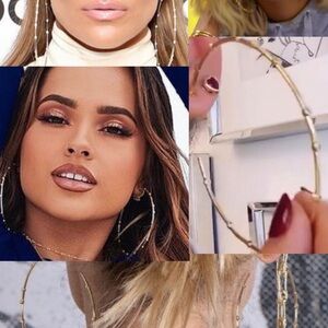 Melinda Maria Elegant Gold Hoop Earrings